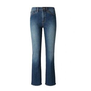 Tory Burch Ryan Frayed Flare Jean Jeans Pants In Dark Stonewash Size 26